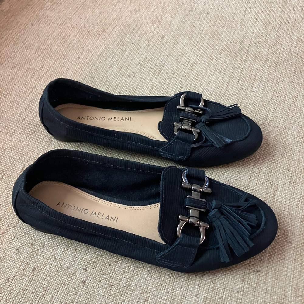 ANTONIO MELANI Black Tassel Loafers - Picture 4 of 4